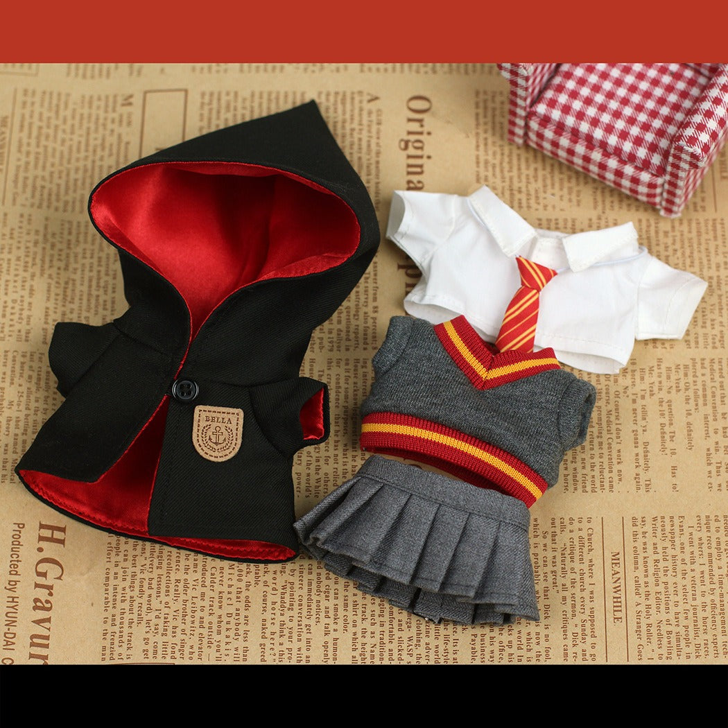 6.7in Labubu Clothes 2 Piece in Bundle Cute Couple Plush Doll Outfits Accessories