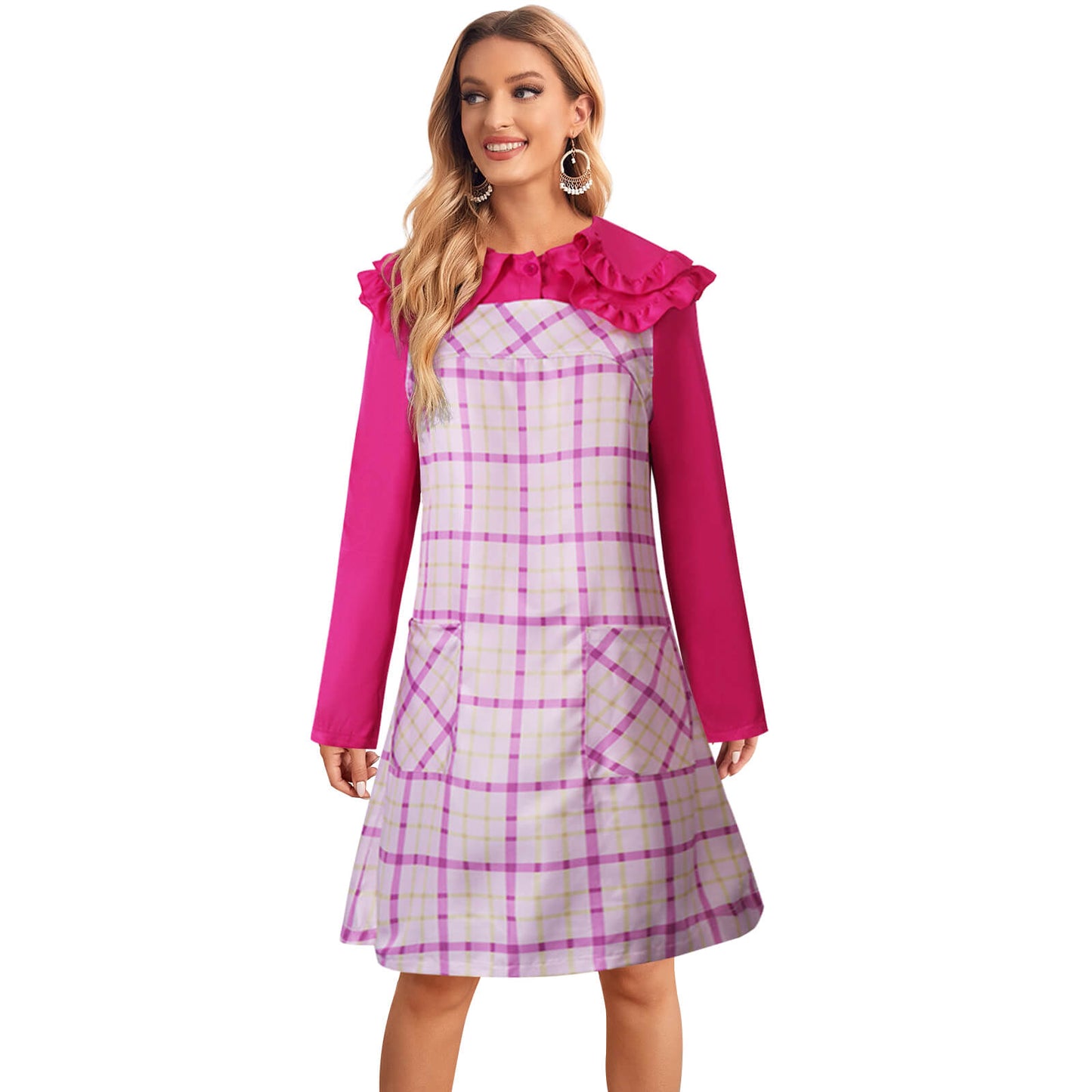 Enid Cosplay Costume Wednesday Addams Enid Sinclair Dress Suit Halloween Party Outfit for Girls Women