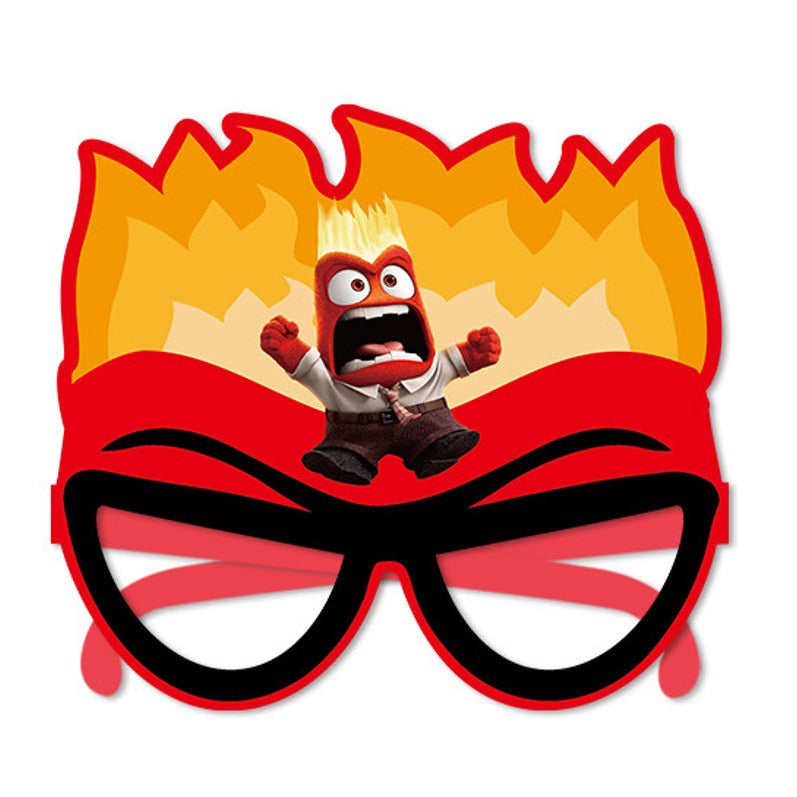 Kids Inside Out Anger Costume Emotion Anger Cosplay T-shirt Pants and Tie Suit Boys Halloween Costume