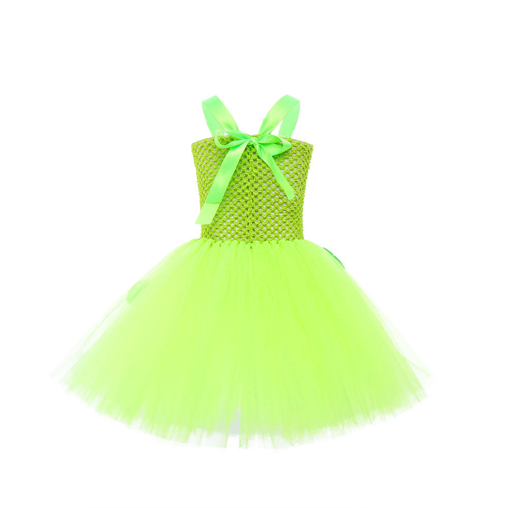Inside Out Joy Costume Kids Joy Tutu Dress with Hair Band Party Birthday Halloween Costume