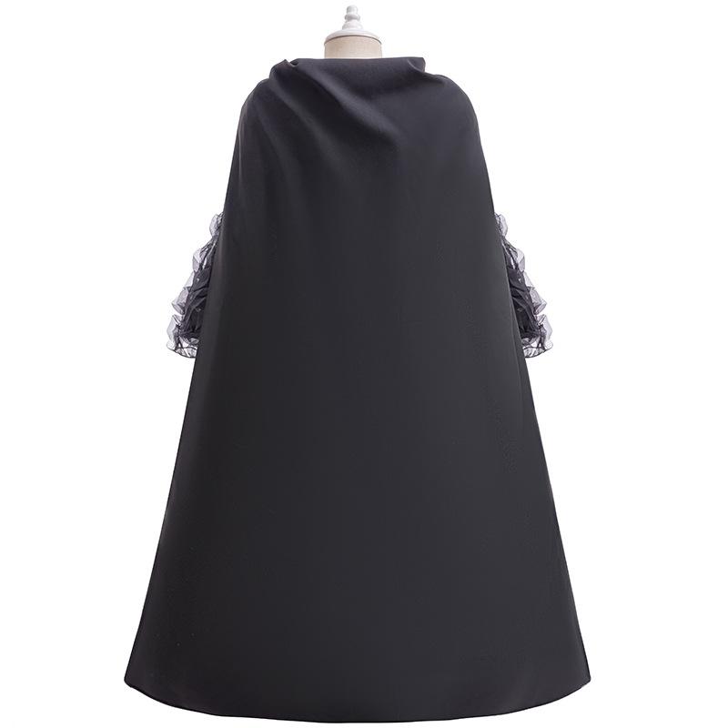 Girls Elphaba Costume Black Wicked Dress and Cape for Dress Up Party