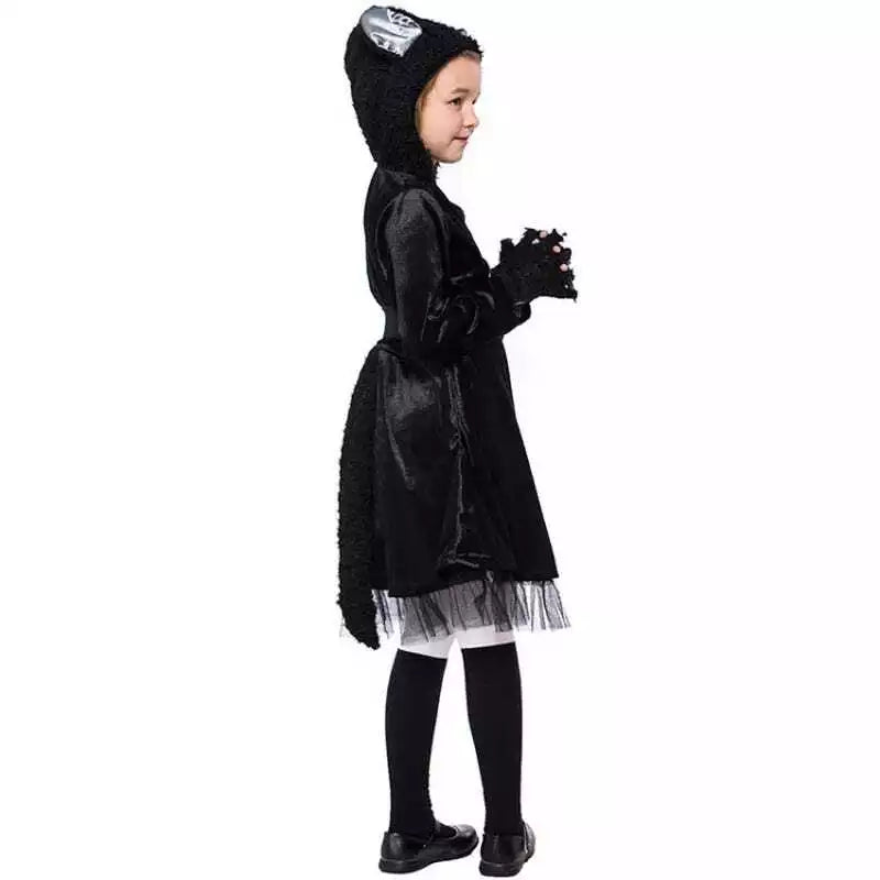 Family Cat Costumes Adult and Kids Black Cat Costume Family Dress Up Suit