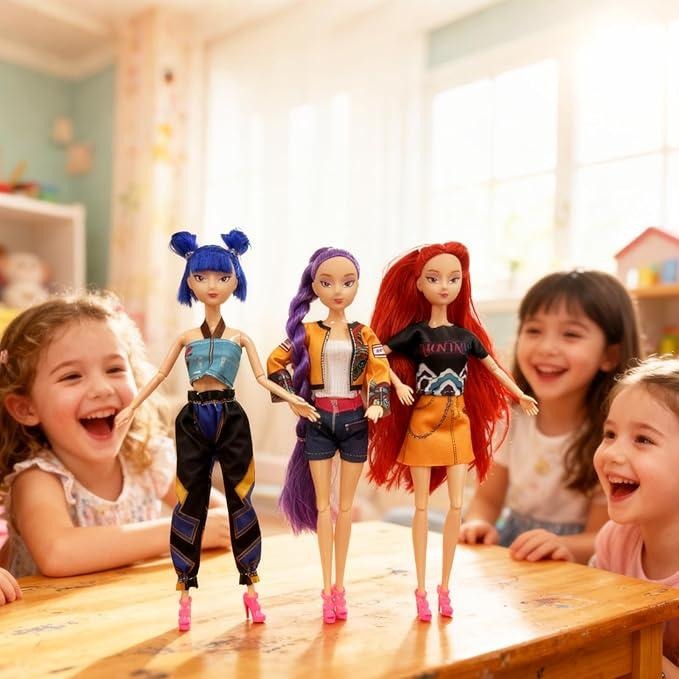 Kpop Demon Hunters Muñecas Rumi Mira Zoey Figura Muñeca para Niños Set de Juguetes de Colección de PVC