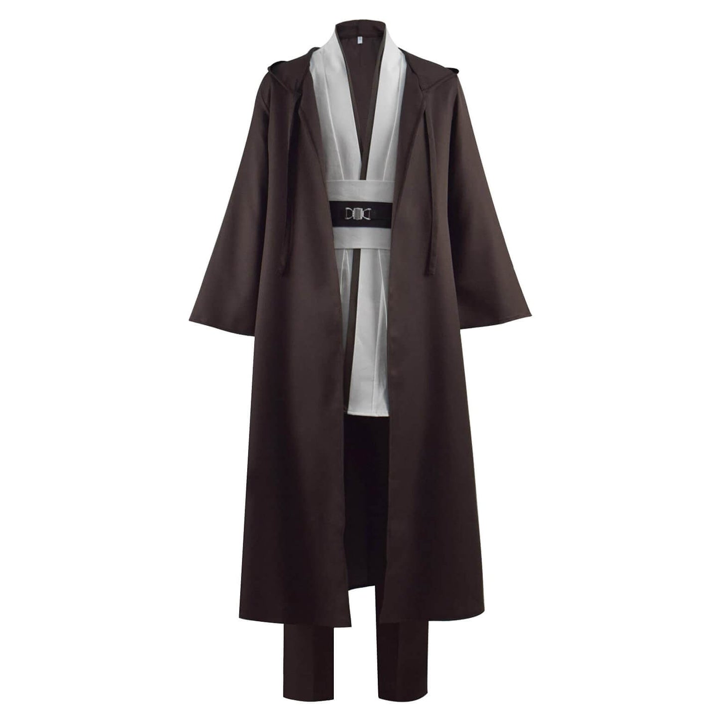 Adult Jedi Robe Obi Wan Kenobi Tunic Cosplay Uniform Hooded Cloak Full Jedi Costume