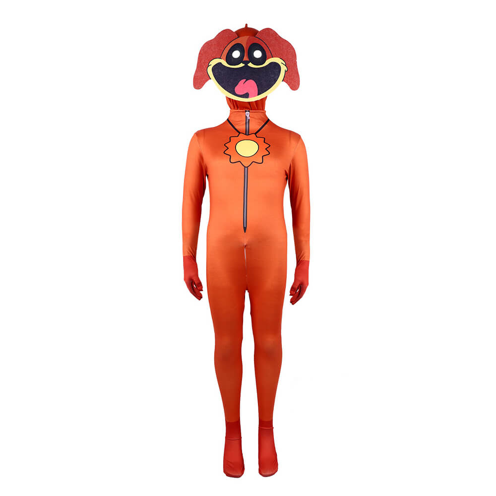 Kids DogDay Costume Smiling Critters Cosplay Outfit Poppy Playtime 3 Jumpsuit and Mask