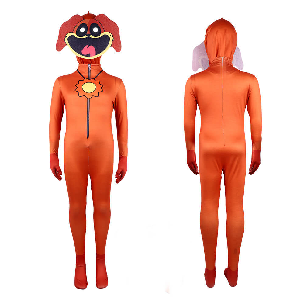 Kids DogDay Costume Smiling Critters Cosplay Outfit Poppy Playtime 3 Jumpsuit and Mask