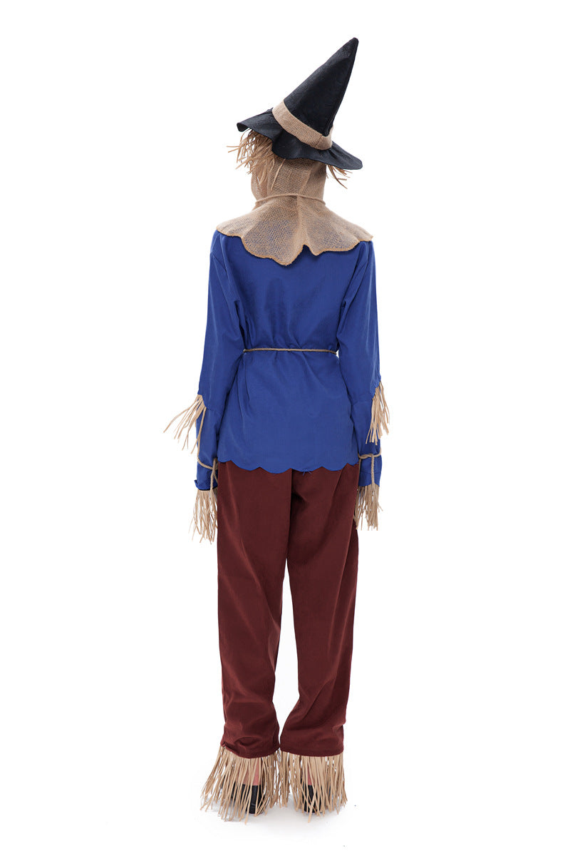 Couple Scarecrow Costume Women and Men Adult Scarecrow Halloween Costumes