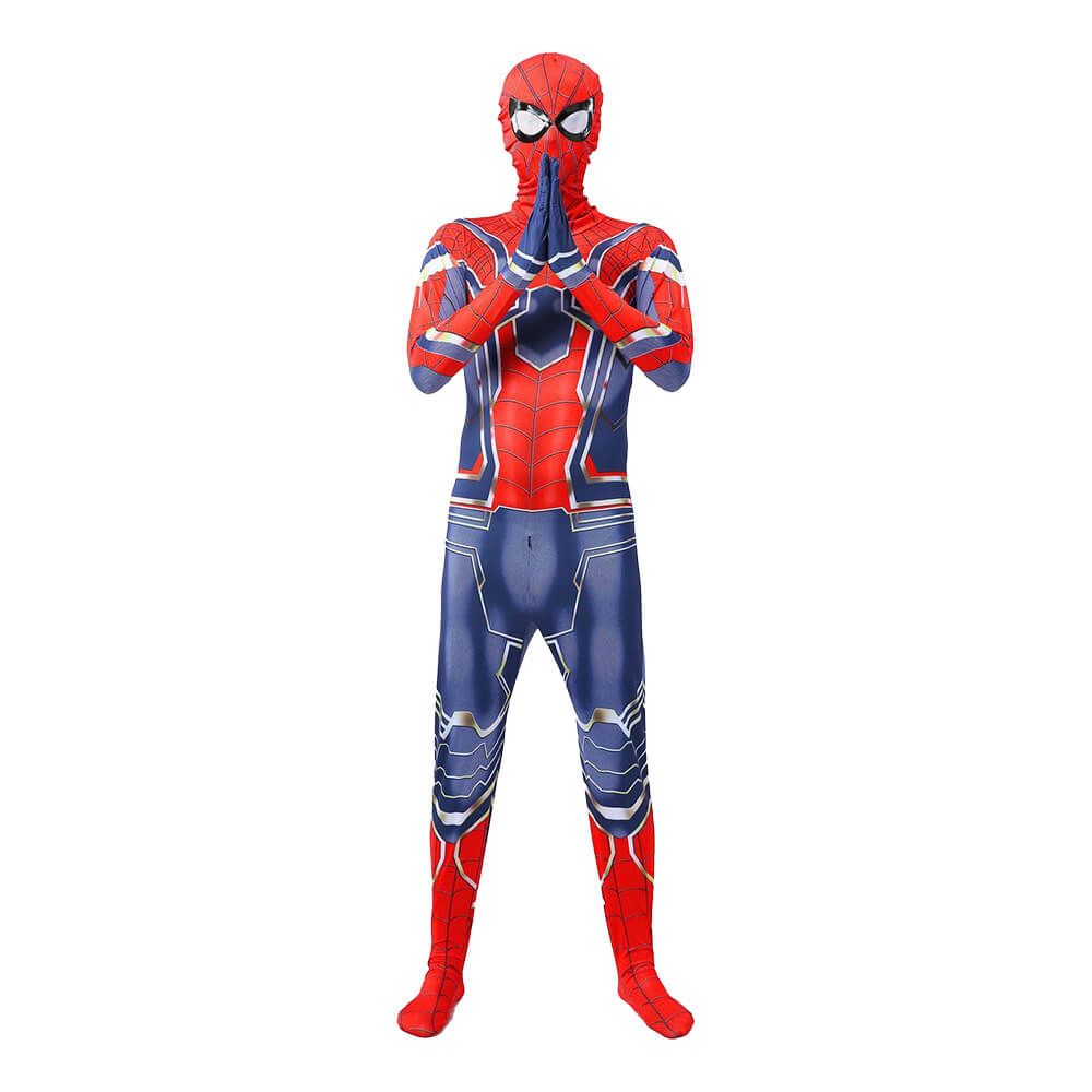 Adult Spidey Costume Superhero Cosplay Bodysuit Men and Women Spider Jumpsuit Halloween Costume