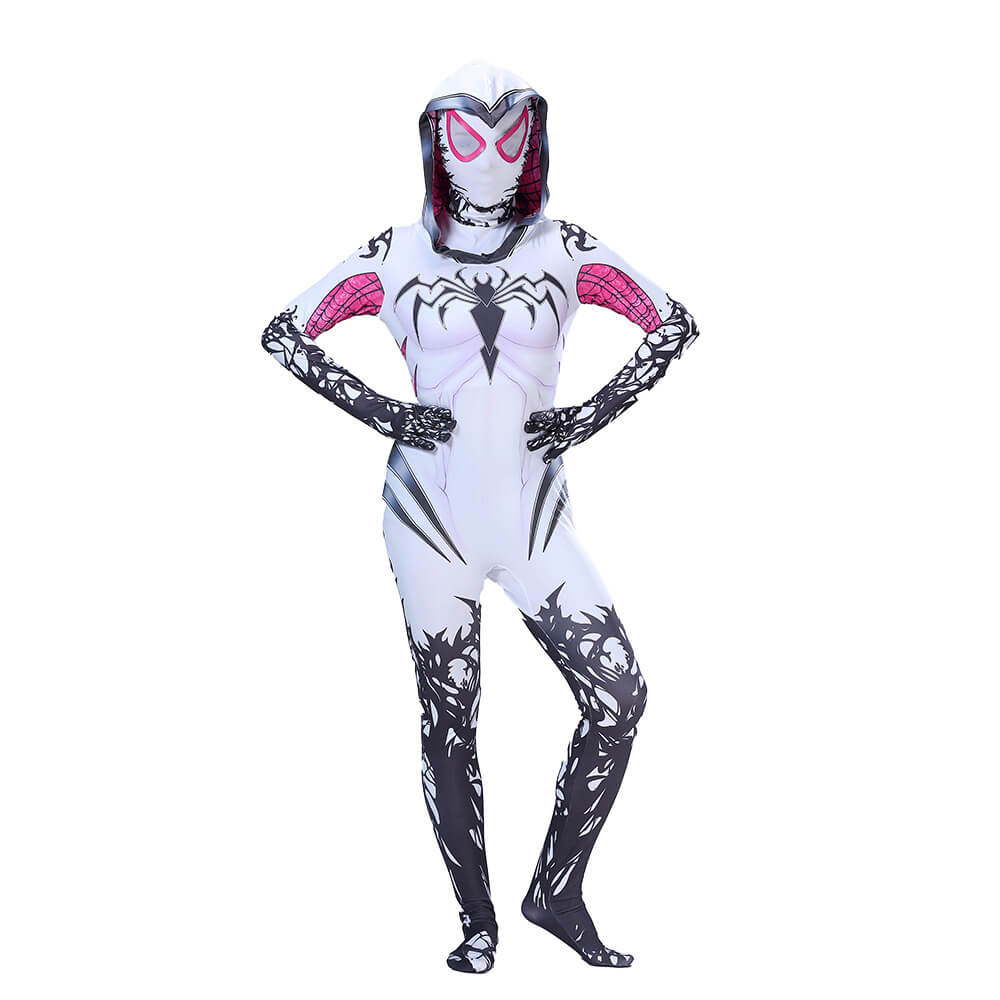 Adult Spidey Costume Superhero Cosplay Bodysuit Men and Women Spider Jumpsuit Halloween Costume