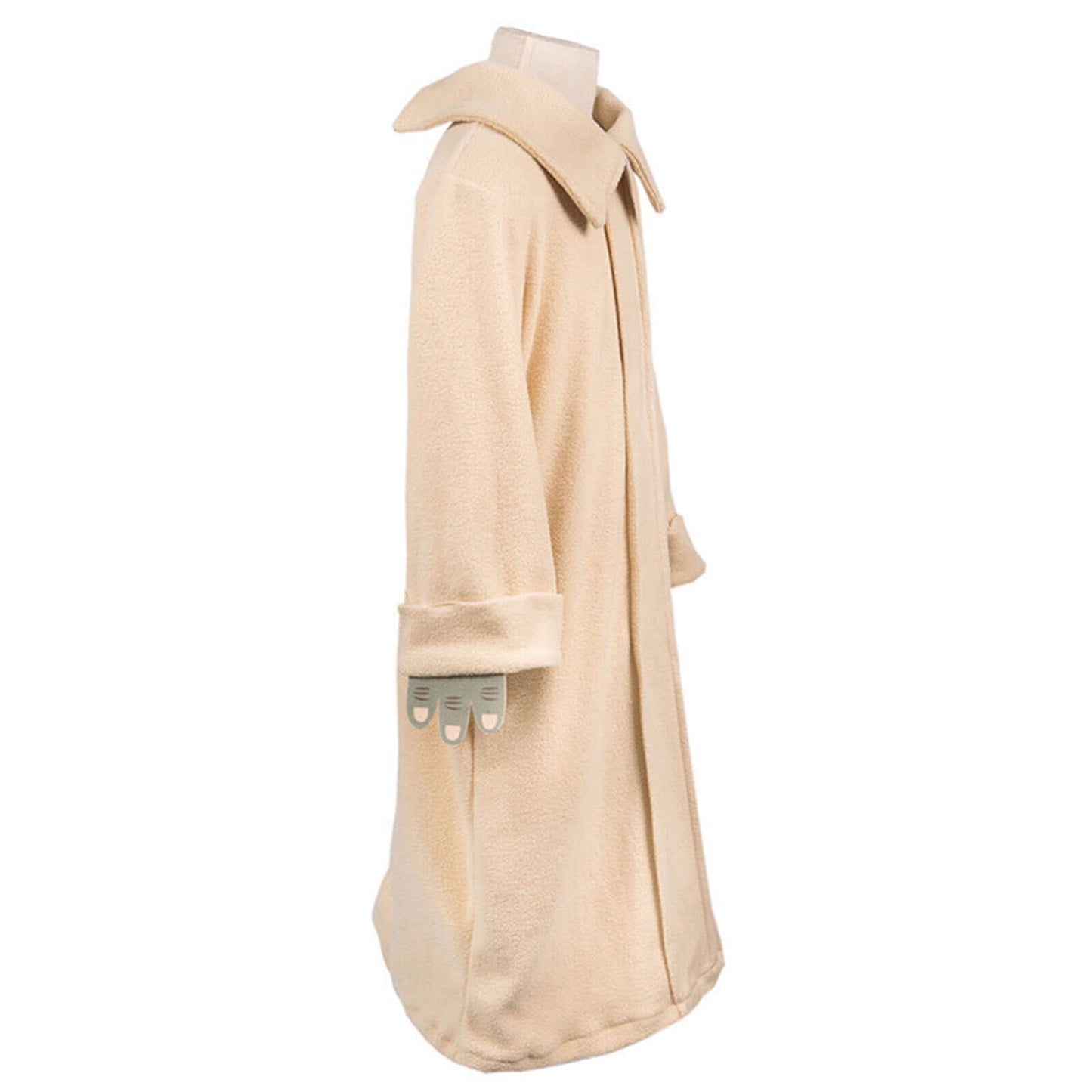 Baby Yoda Costume Kids Cosplay Coat with Headpiece attached Hand Covers
