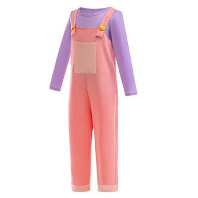 Kids Jax Costume Purple Rabbit Jax Sweatshirt Suspender Pants Overalls Cosplay Outfit