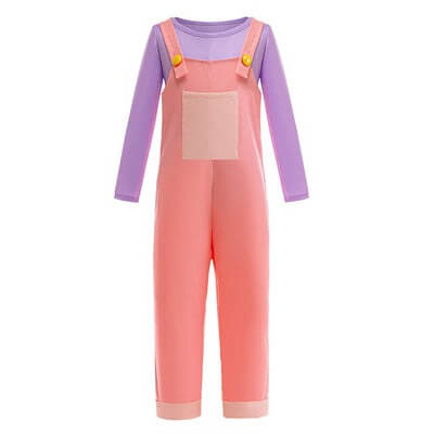 Kids Jax Costume Purple Rabbit Jax Sweatshirt Suspender Pants Overalls Cosplay Outfit
