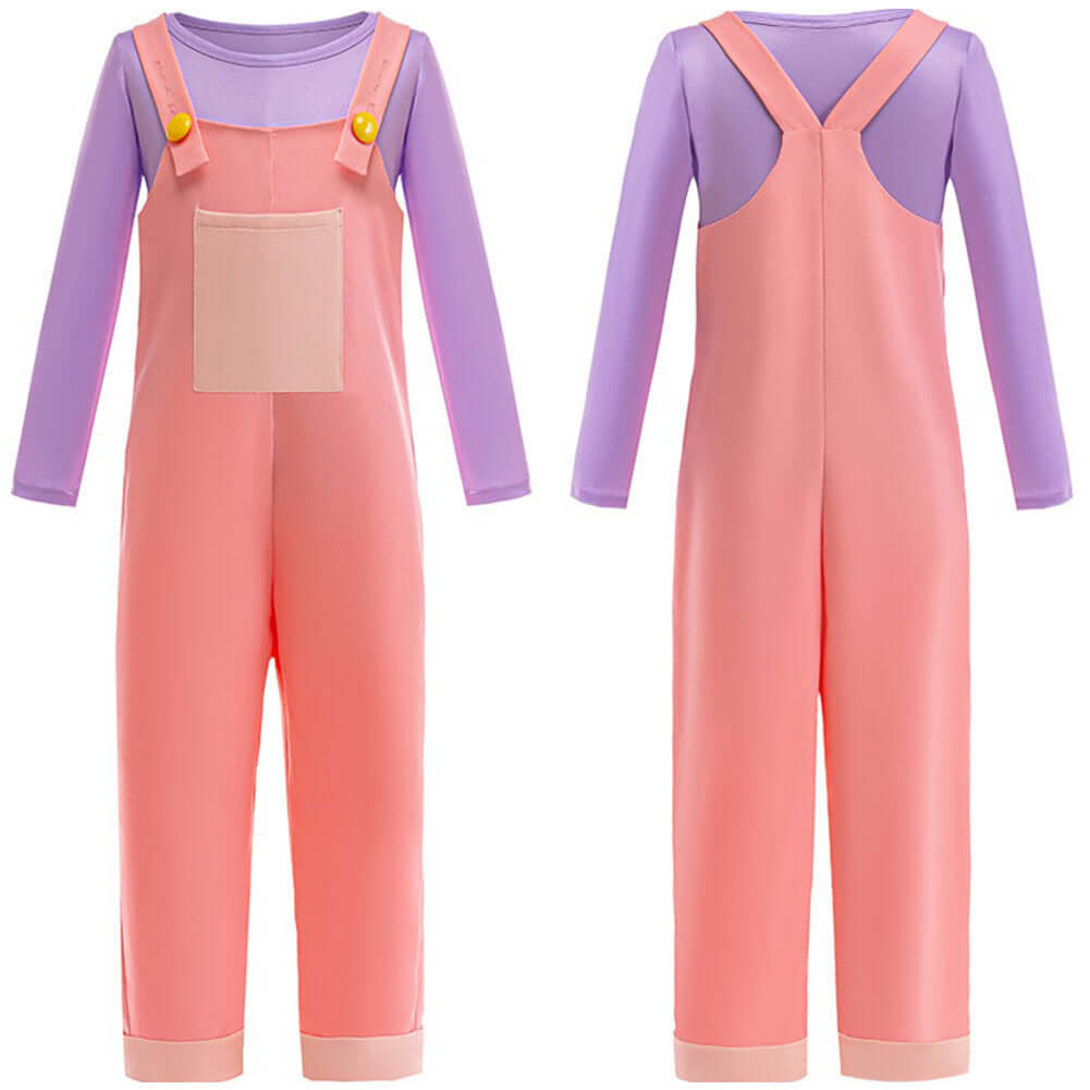 Kids Jax Costume Purple Rabbit Jax Sweatshirt Suspender Pants Overalls Cosplay Outfit