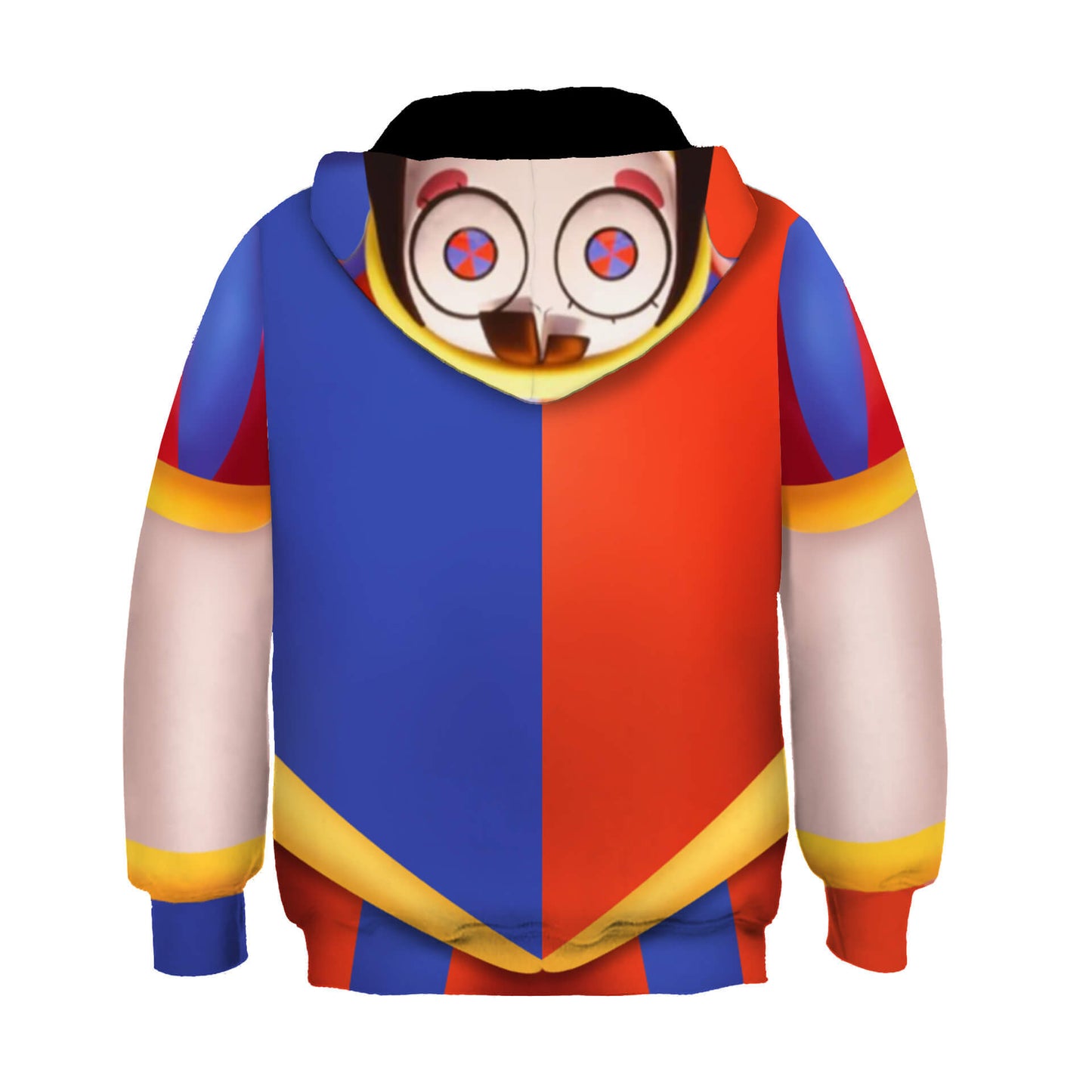 Girls Pomni Dress Kids Casual Hoodie Sweatshirt Short Sets Pomni Cosplay Outfit for Daily Wear