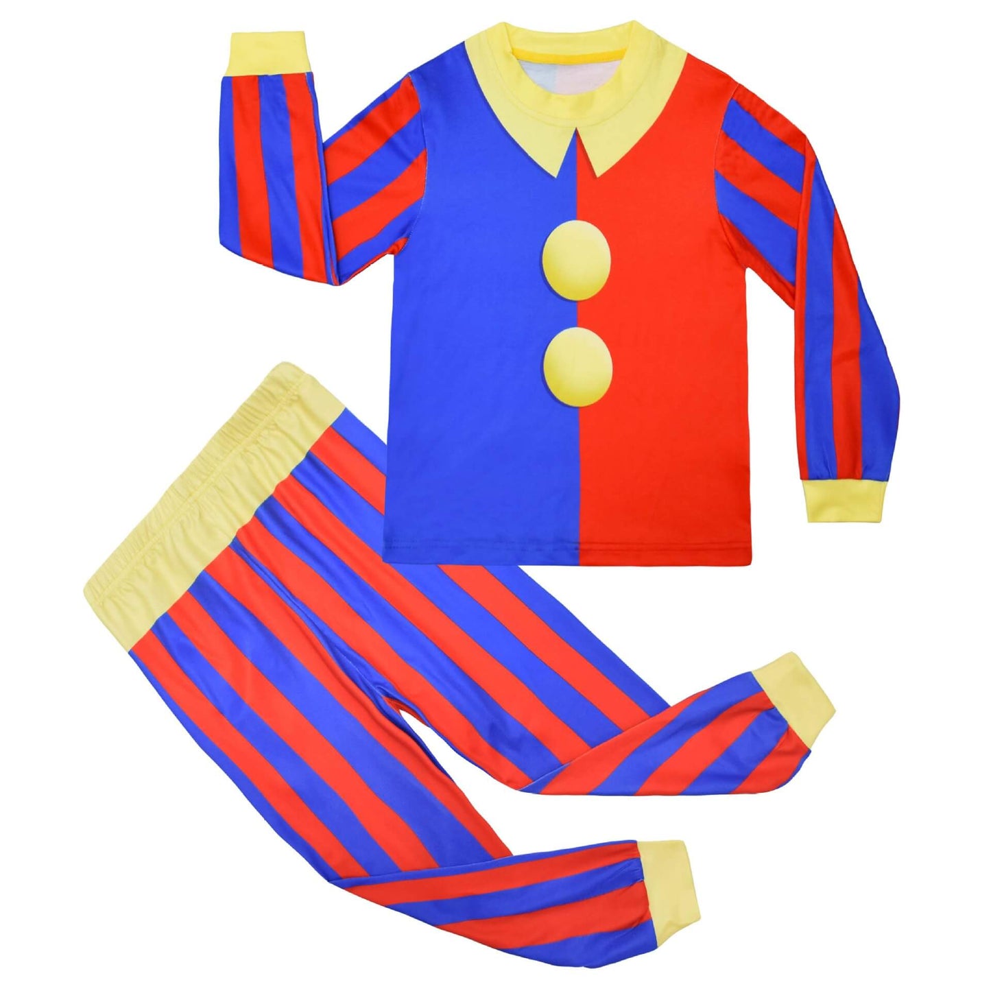 Girls Pomni Dress Kids Casual Hoodie Sweatshirt Short Sets Pomni Cosplay Outfit for Daily Wear