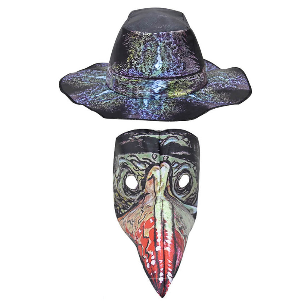 Kids Plague Doctor Costume Halloween Punk Party Cosplay Outfit Suit