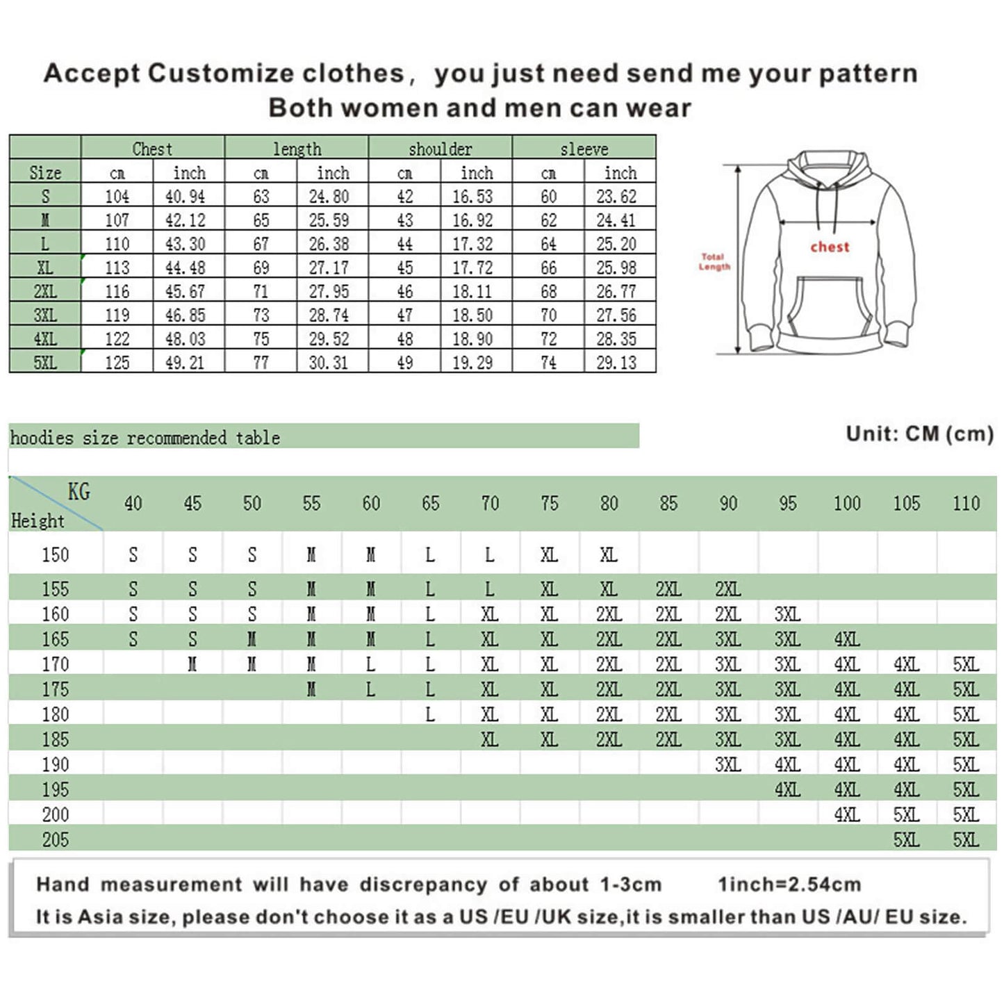 Black/ White Hoodie De-vil Costume Sweatshirt for Women Men