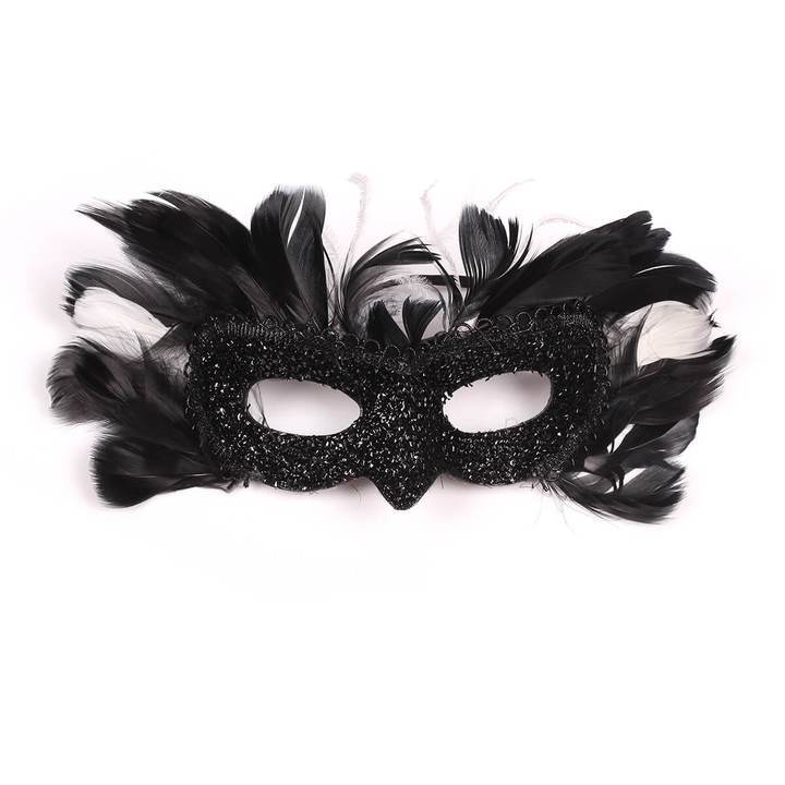 Black and White Dress Halloween Costume with Hood and Gloves