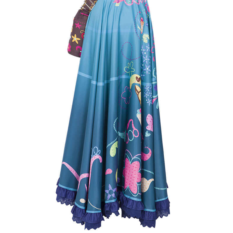 Adult Mirabel Dress Celebrating Cosplay Outfit Halloween Party Dress Up Costume
