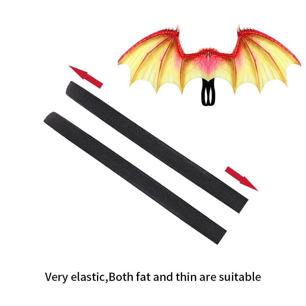 Kids Dragon Wings T-rex PU Mask Set Dinosaur Cosplay Costume Props for Halloween Dress Up