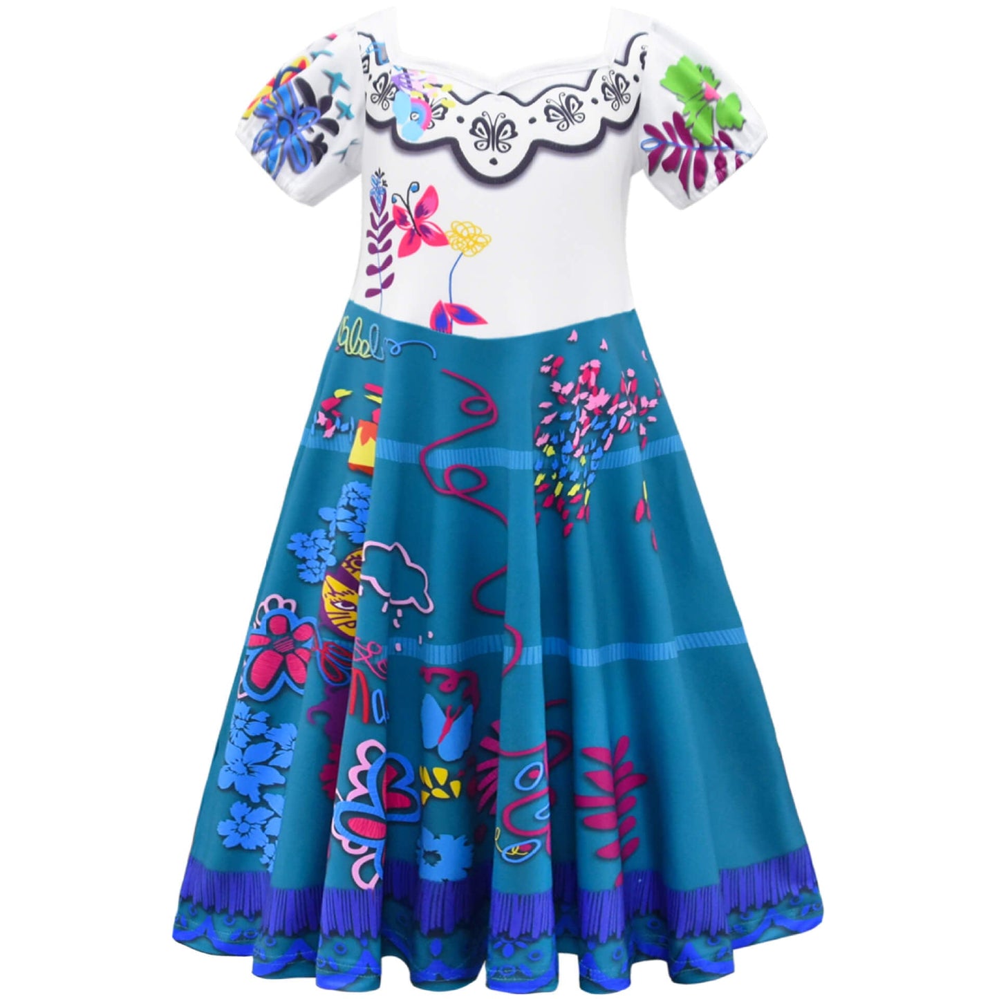 Girl's Mirabel Dress Party Carnival Halloween Mirabel Madrigal osplay Costume
