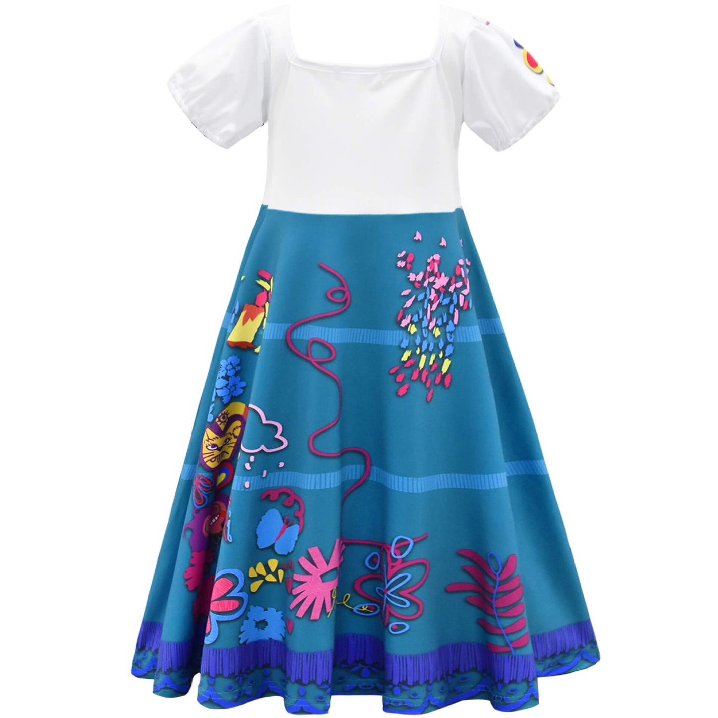 Girl's Mirabel Dress Party Carnival Halloween Mirabel Madrigal osplay Costume