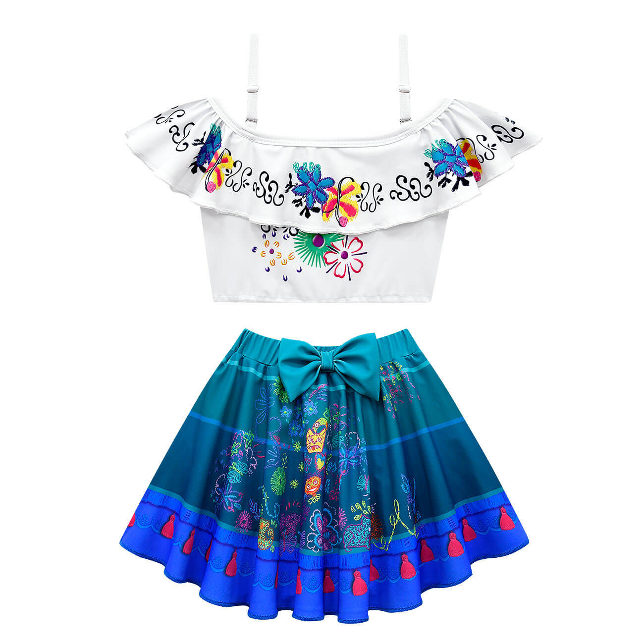 Kids Isabela Swimwear Dress Family Madrigal Cosplay Bathing Suit