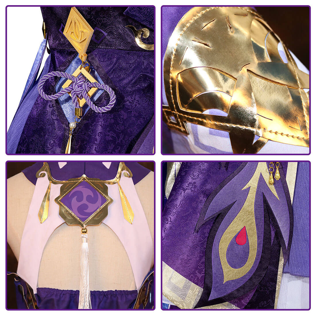 Keqing Cosplay Costume Adult Game Suit Uniform Halloween Party Outfit