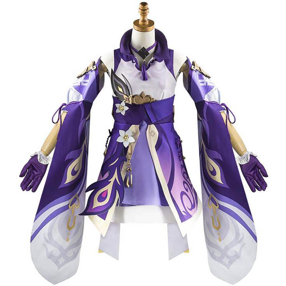 Keqing Cosplay Costume Adult Game Suit Uniform Halloween Party Outfit