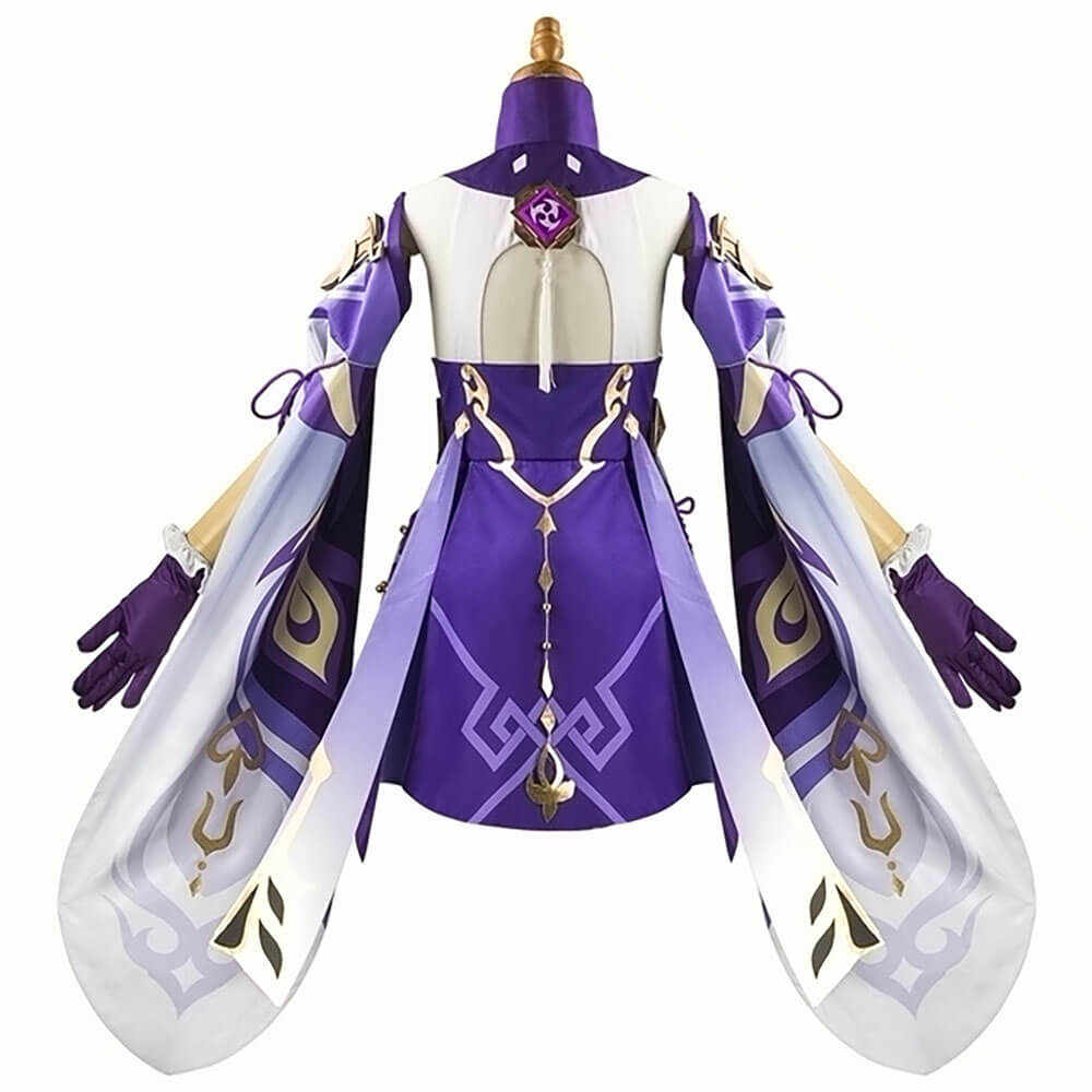 Keqing Cosplay Costume Adult Game Suit Uniform Halloween Party Outfit