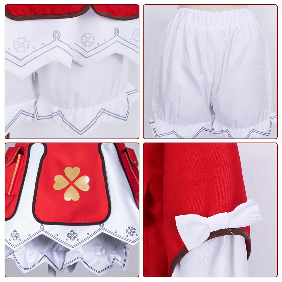 Klee Cosplay Costume Party Outfit Full Set for Halloween Party