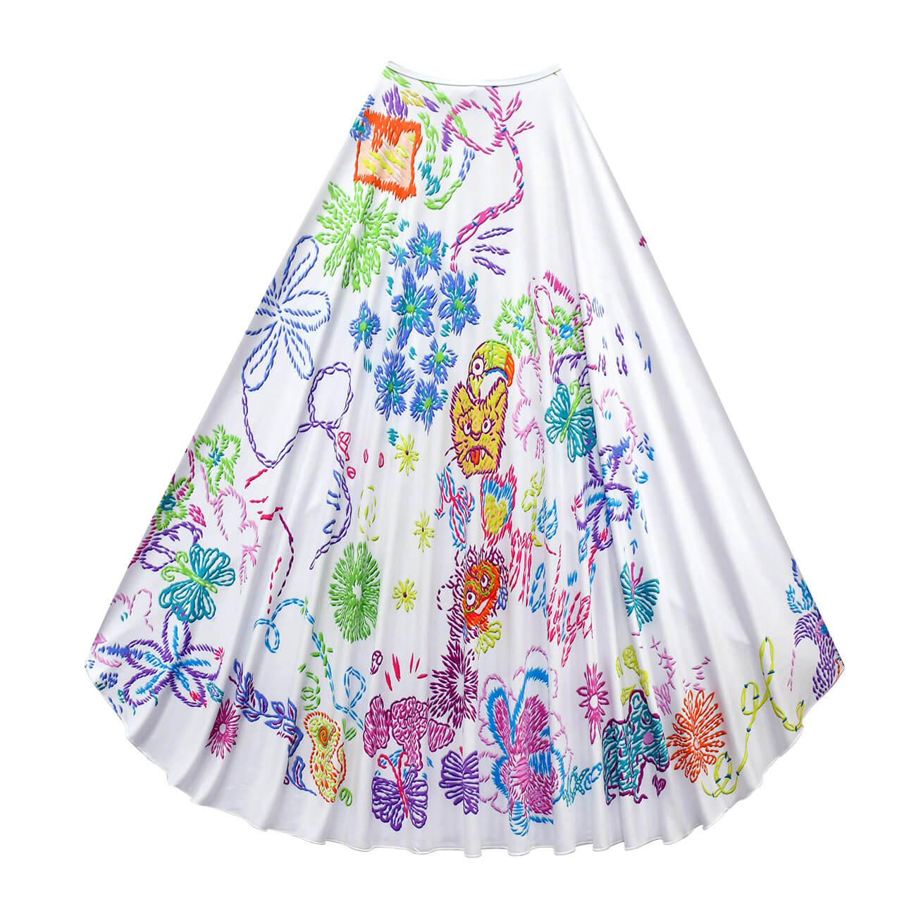 Kids Mirabel Madrigal Cosplay Dress Puff Sleeve High Waist Cosplay Outfit Party Costume