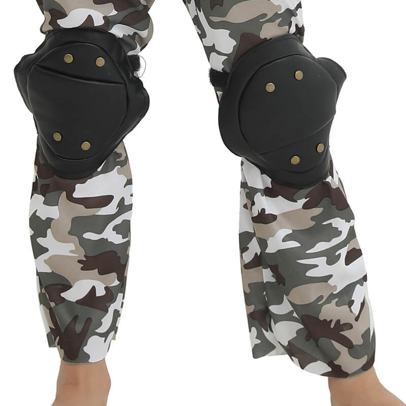 Kids SWAT Costume Tactical Vest Helmet and Camouflage Suit Police Outfit SWAT Team Role Play Set