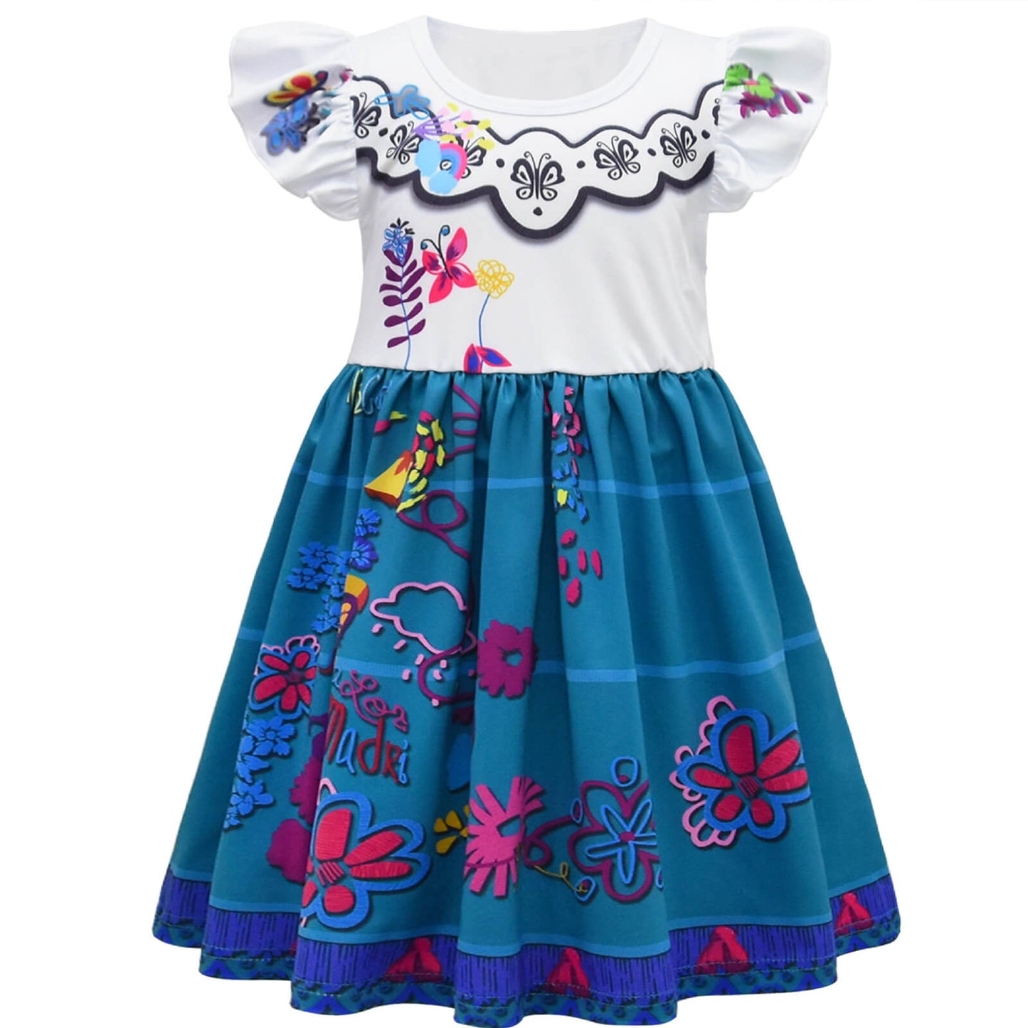 Girl's Mirabel Dress Party Carnival Halloween Mirabel Madrigal osplay Costume