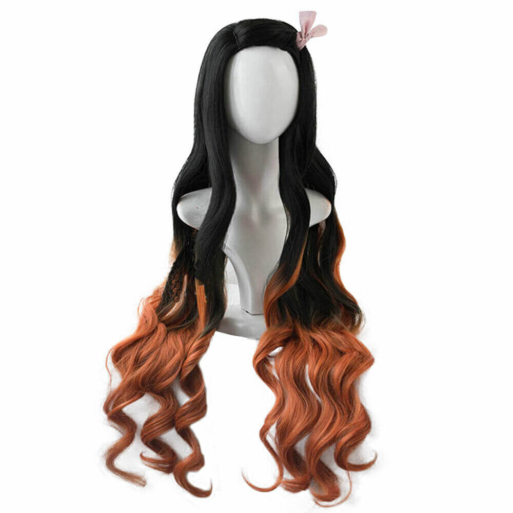 Nezuko Kamado Costume Halloween Cosplay Dress Outfit Full Set For Kids and Adult