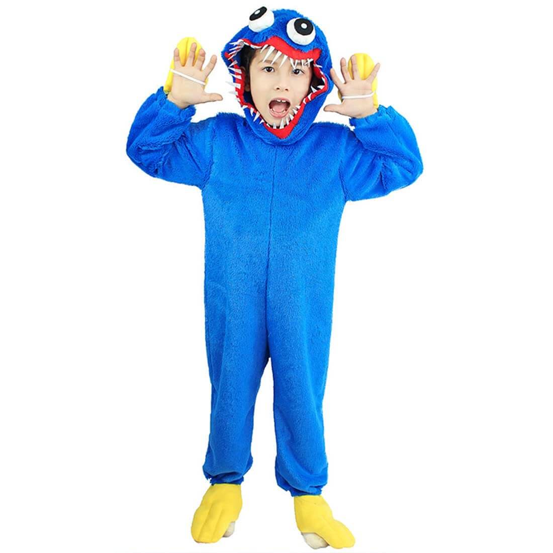 Kids Poppy Playtime Cosplay Outfit Huggy Wuggy Costume Plush Party Clothes Set