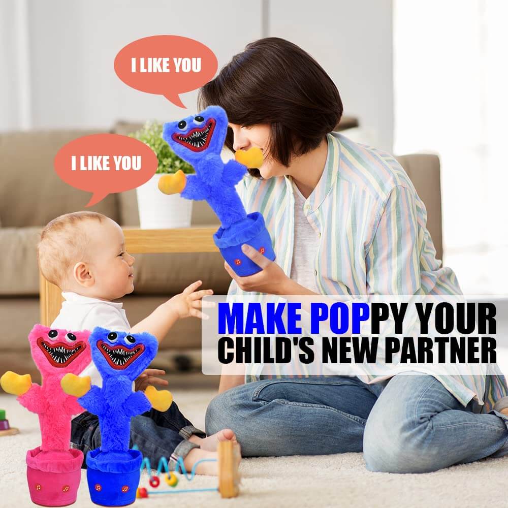 Talking Huggy Wuggy Toy Electric Dancing Poppy Playtime Plush Toys Repeat+Recording+Dance+Sing