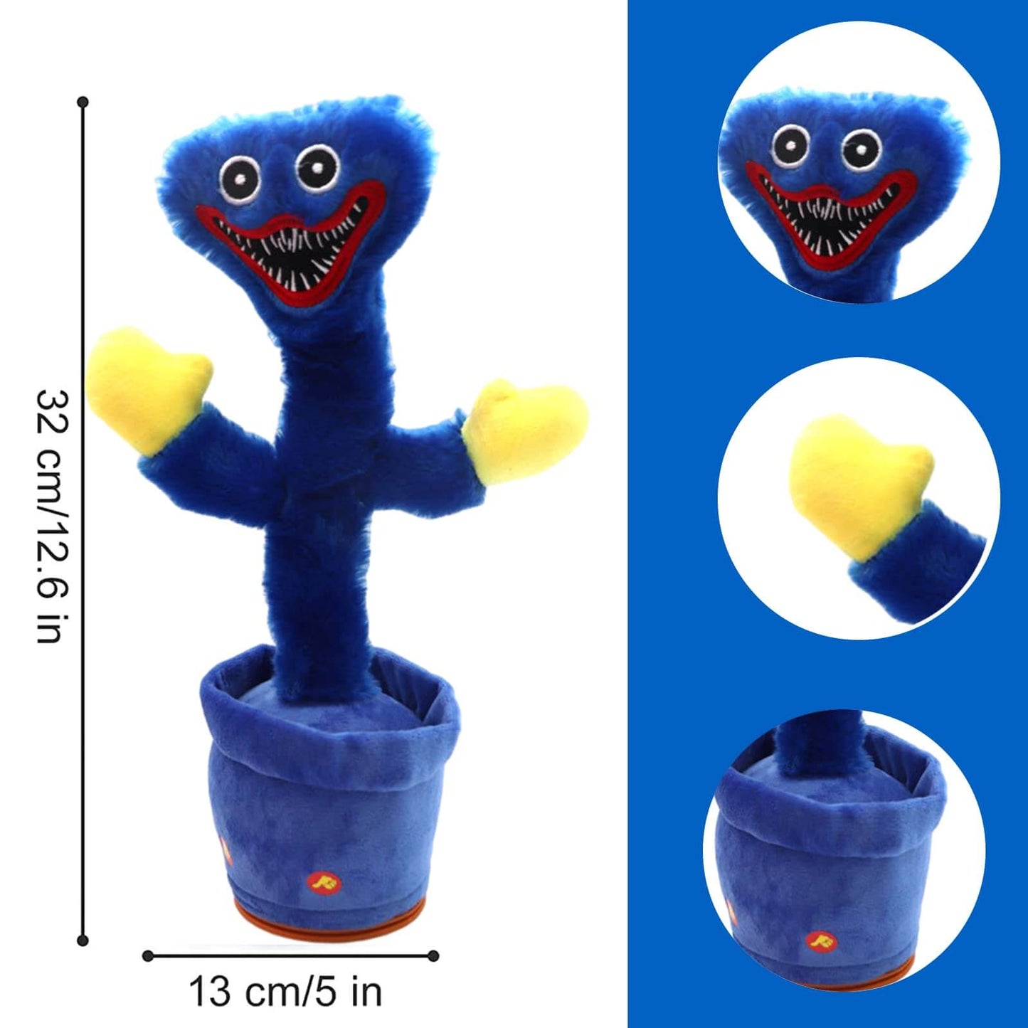 Talking Huggy Wuggy Toy Electric Dancing Poppy Playtime Plush Toys Repeat+Recording+Dance+Sing