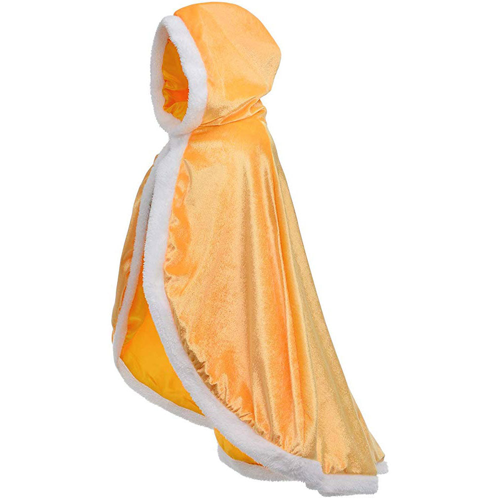 Fur Princess Hooded Cape Cloaks Costume for Girls Dress Up