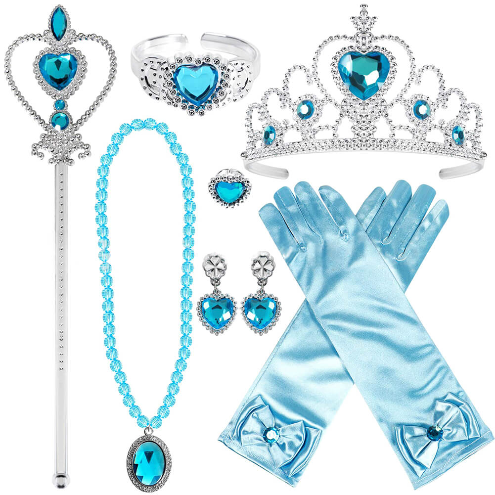 Princess Dress Up Accessories Halloween Cosplay 7PCS Set