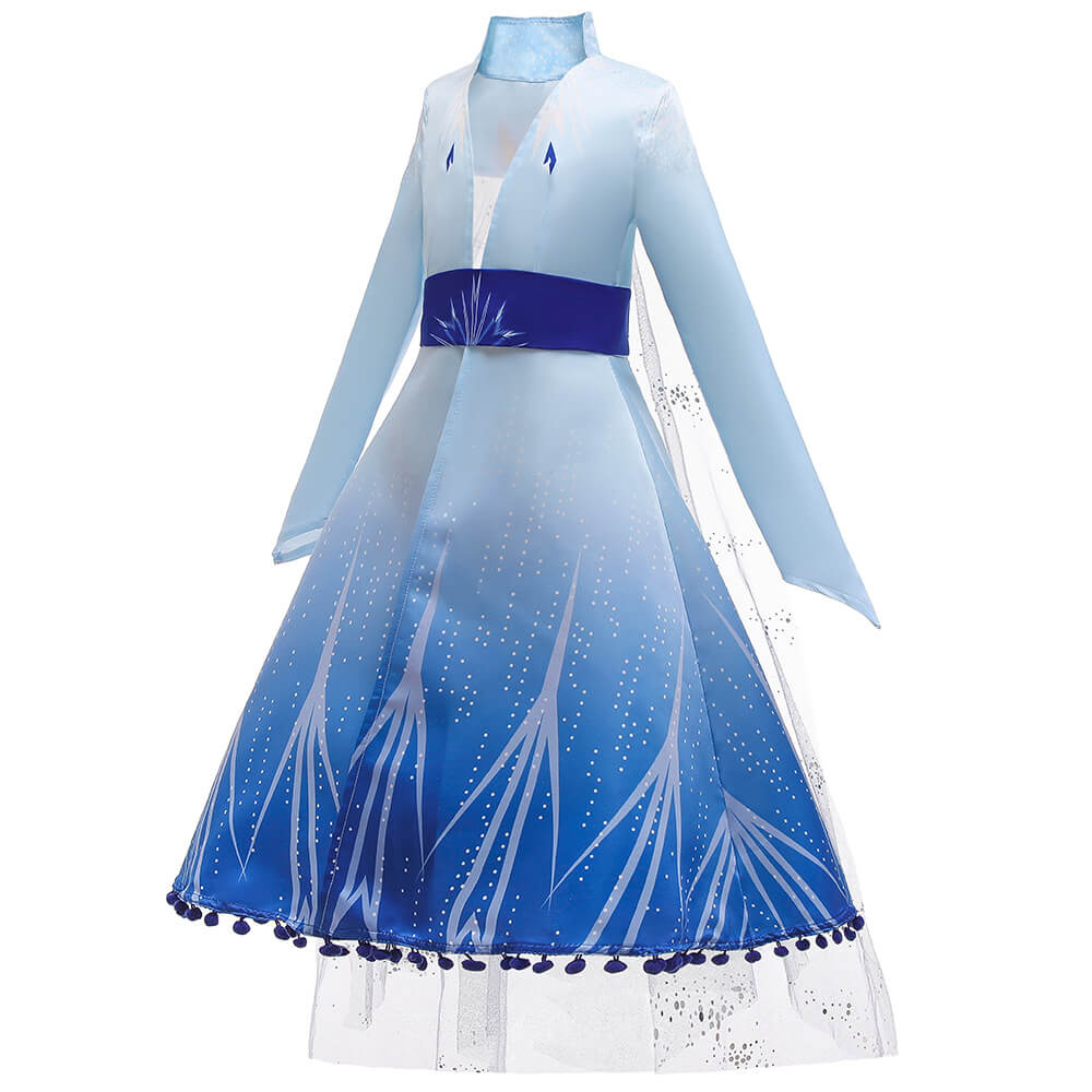 Kids Elsa Dress Cosplay Princess Dress Girls Queen Party Dress Up Costume