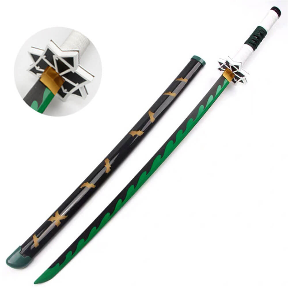 Tanjiro Kyojuro Inosuke Muichiro Sword Halloween Cosplay Props Replica Sword