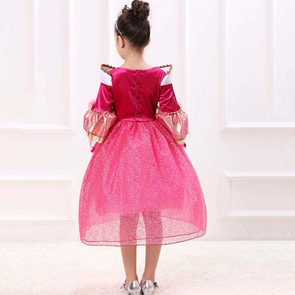 Girls Hot Pink Princess Dress Fairy Tale Princess Costumes