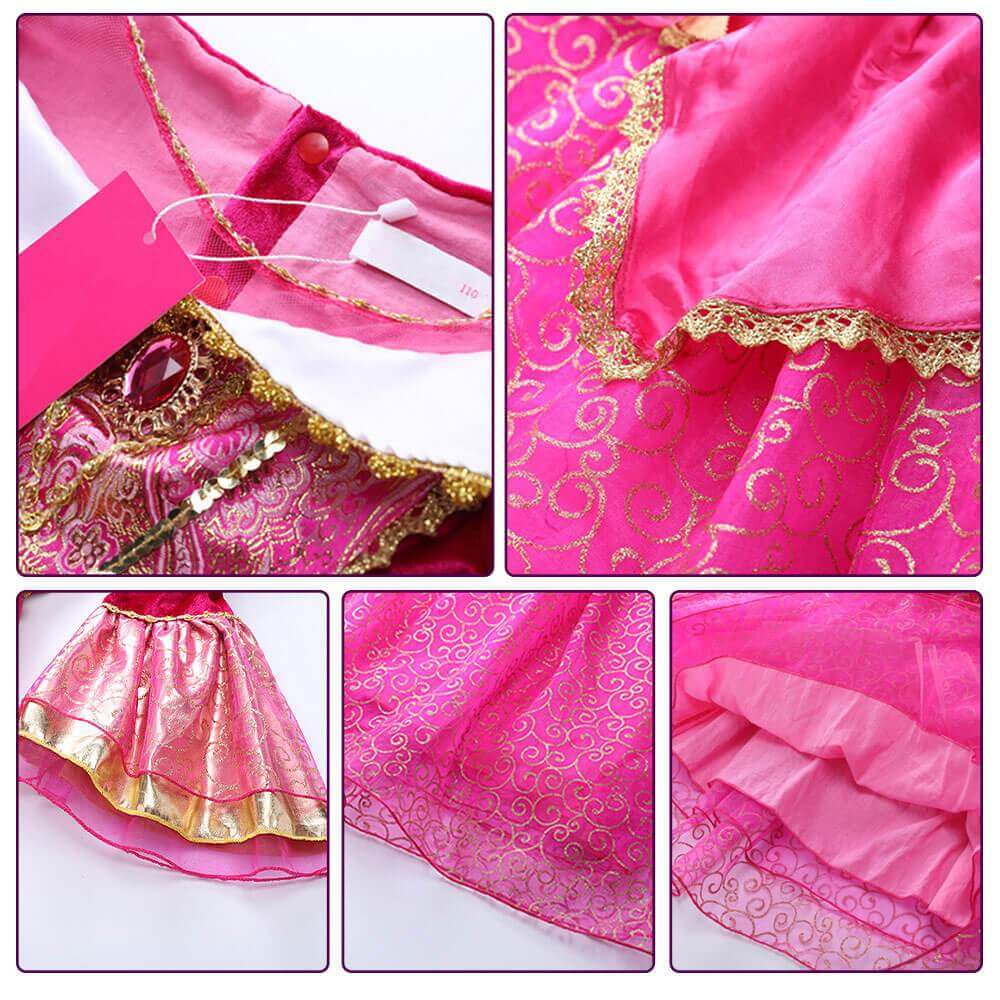 Girls Hot Pink Princess Dress Fairy Tale Princess Costumes