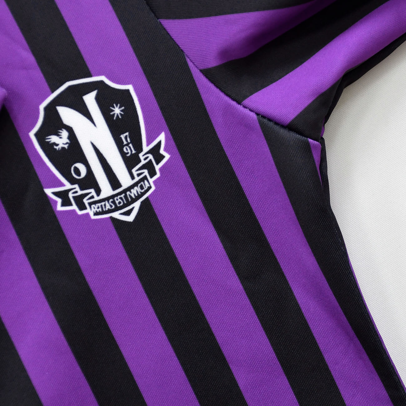 Wednesday School Uniform Girls Nevermore Academy Costume Wednesday Pleated Skirt Stripes Outfit for Halloween Party