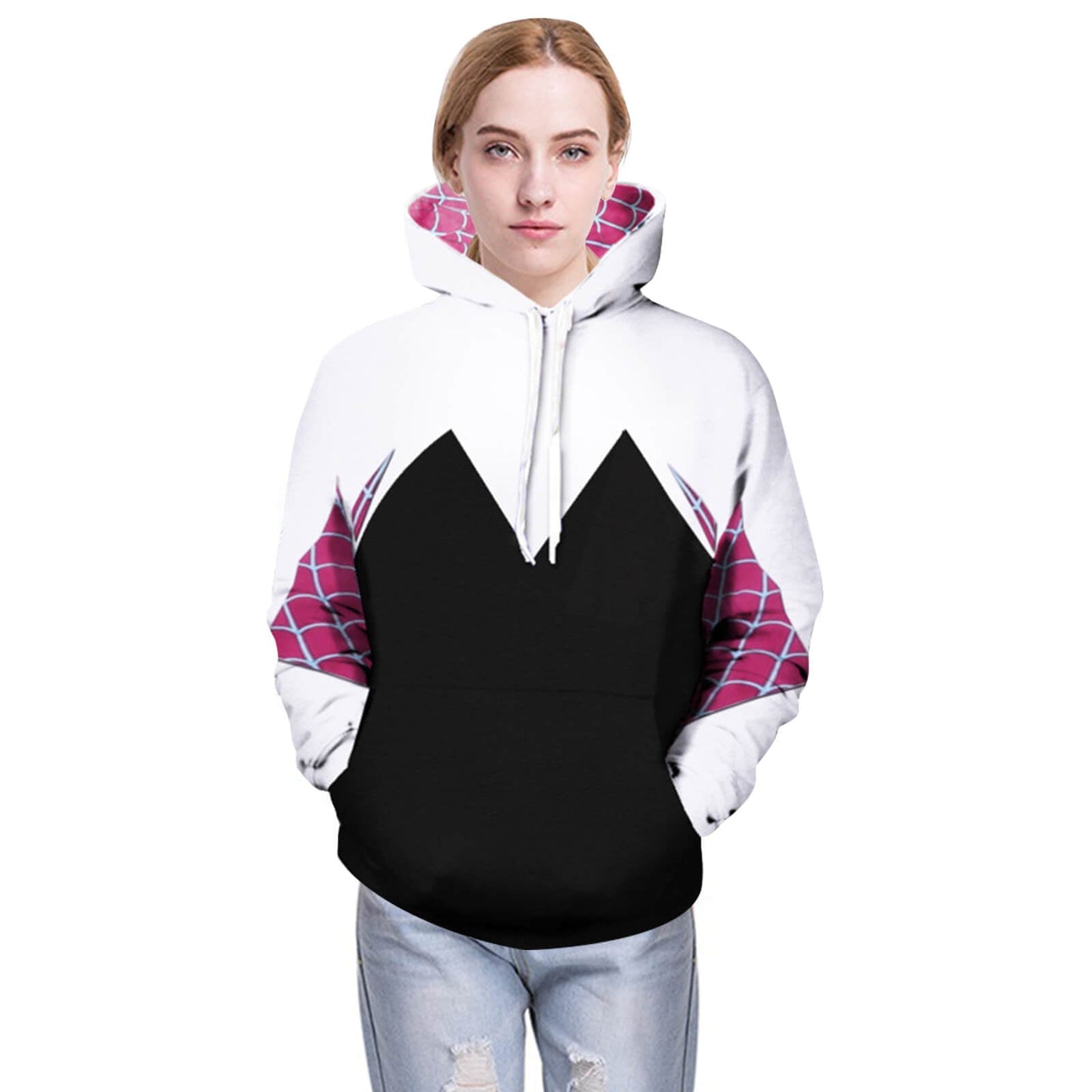 Adult Gwen Hoodie Unisex Long Sleeve Zip-up Pullover Plus Size Sweatshirt