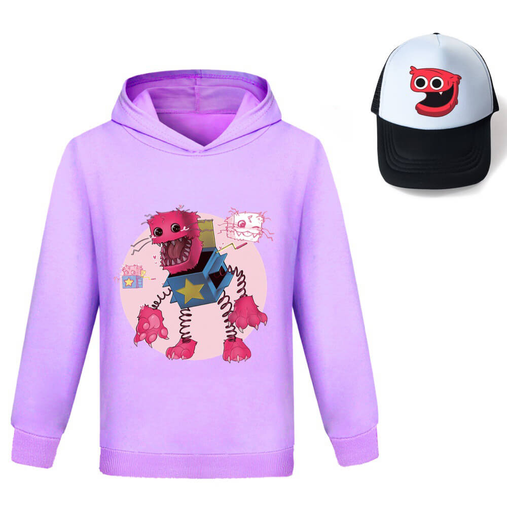 Kids Boxy Boo Hoodie Hat Suit Monster Long Sleeve Shirt Dinosaur Sweatshirt for Boys and Girls