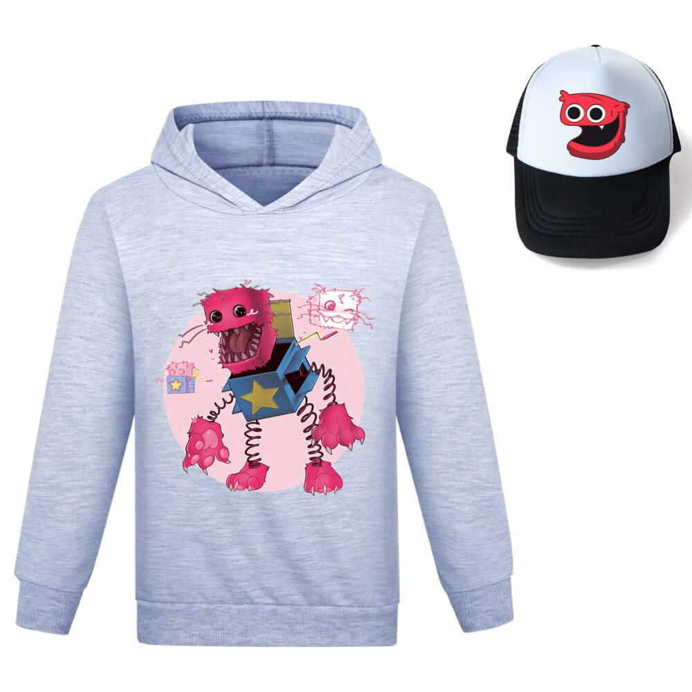 Kids Boxy Boo Hoodie Hat Suit Monster Long Sleeve Shirt Dinosaur Sweatshirt for Boys and Girls