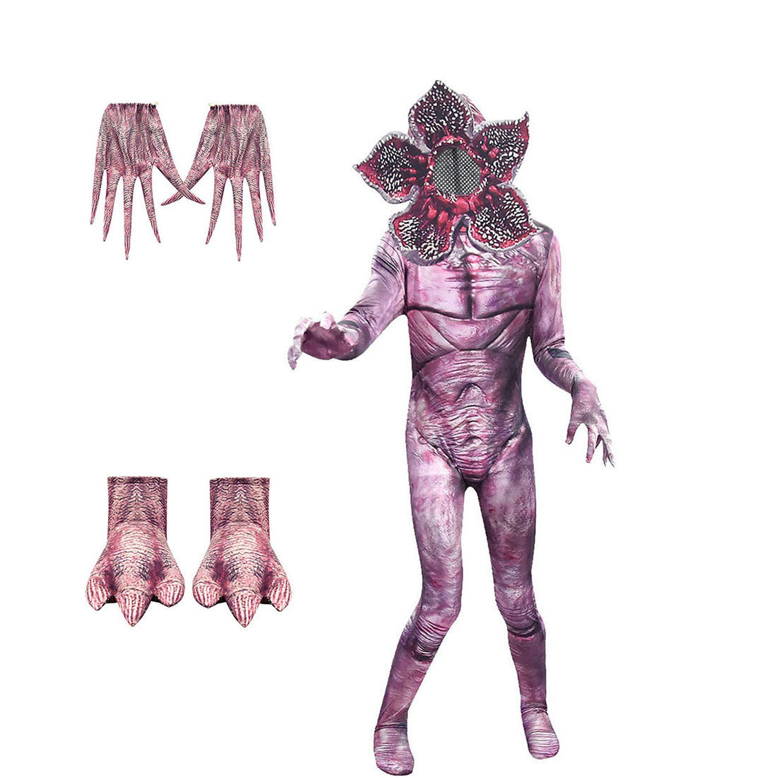Demogorgon Costume Stranger Monster Halloween Cosplay Outfit For Kids and Adult