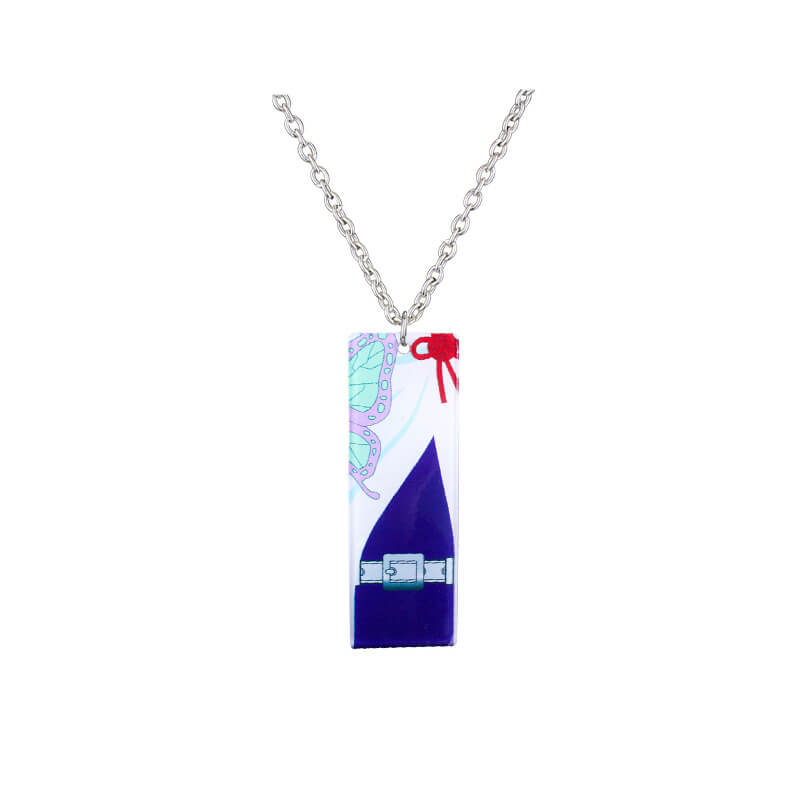 Tanjiro Kamado Necklace with Pendant Alloy Nezuko Necklace Cosplay Accessory for Men Women Boys Girls